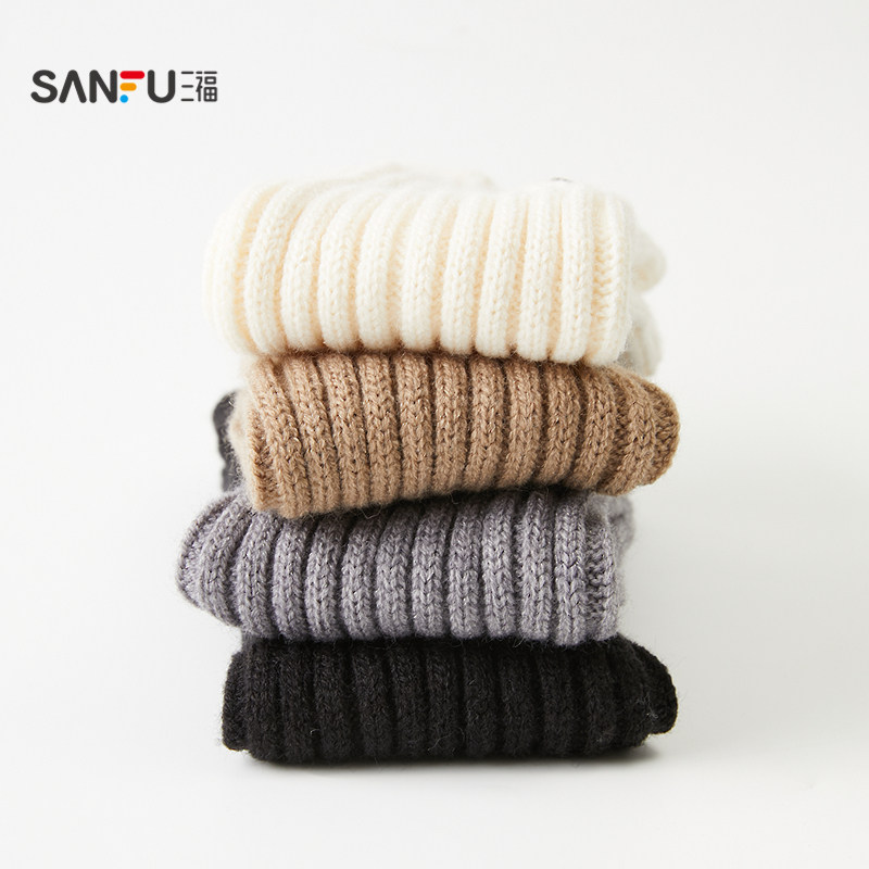 三福 女袜套单双装 甜系质感扣子装饰柔软腿套女袜袜子846437,淘宝优惠券,粉丝福利购,淘宝优惠卷