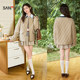 Sanfu cotton-padded clothes 2025 winter diamond-shaped loose Korean cotton-padded jacket women's 832570