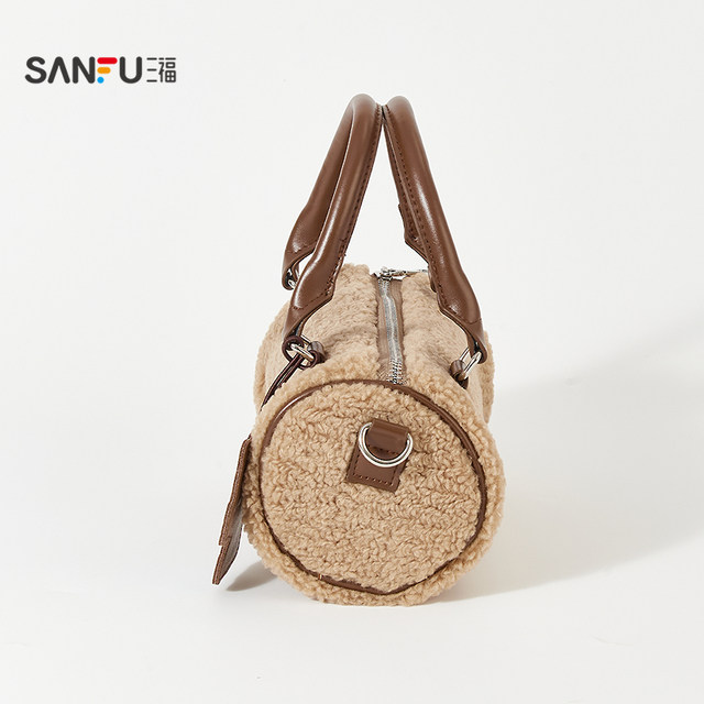 Sanfu Hello Kitty cylindrical bag crossbody bag decorative bag daily storage good things bag 849305