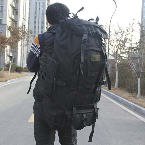 100升超大容量双肩包男特大防水旅行户外登山包野营打工行李旅游 - 图0