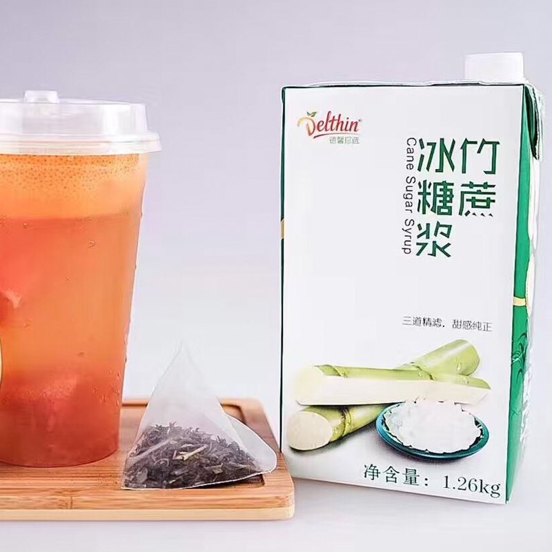 德馨珍选竹蔗冰糖浆1.26kg水果茶商用糖浆奶茶店专用调味果糖糖浆 - 图1