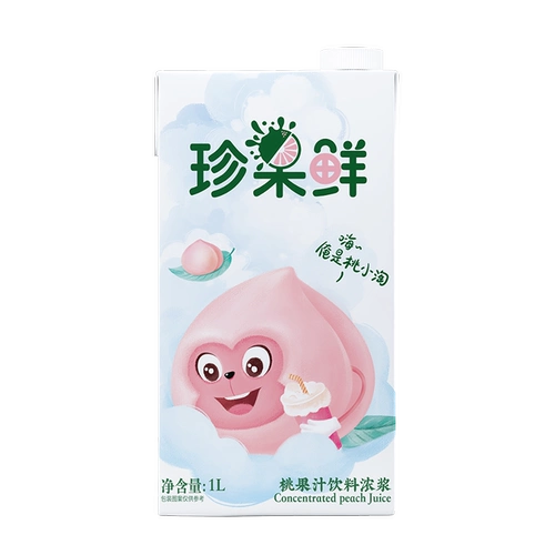 Dexin Zhen Fruit Fruit Fress Fresh Peach Juice напитки 1л персикового персикового концентрированного сока Peach Oolong Tea Milk Tea