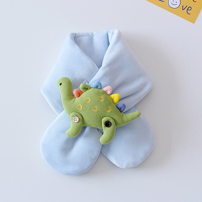 可爱恐龙儿童围巾冬季柔软小孩子宝宝围脖保暖夹棉男女童防风脖套,淘宝优惠券,粉丝福利购,淘宝优惠卷