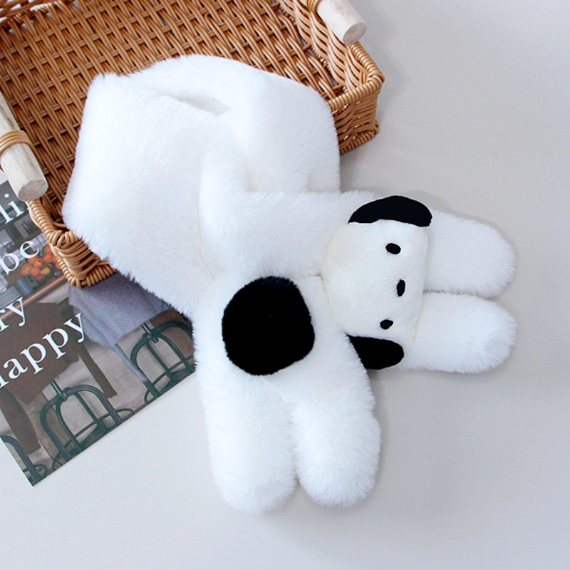 儿童冬季可爱卡通毛绒围巾男女宝宝加厚保暖韩版防风防寒学生围脖,淘宝优惠券,粉丝福利购,淘宝优惠卷