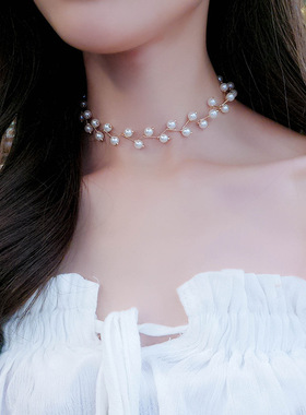 ins风轻奢设计感锁骨颈项链百搭