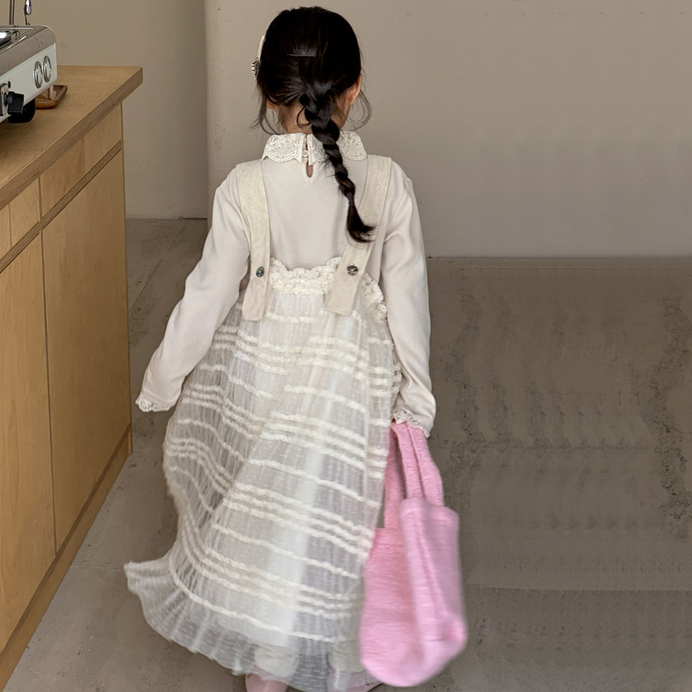 女童套装秋装2025新款儿童连衣裙春秋款雪纺公主裙子背带裙两件套,淘宝优惠券,粉丝福利购,淘宝优惠卷