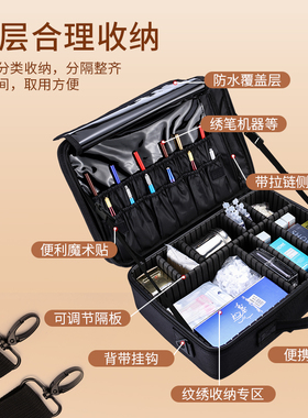 便携专用收纳箱子大容量多层化妆