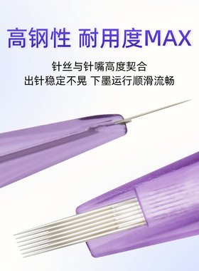 紫色硅胶防滑紫色全抛一体针头