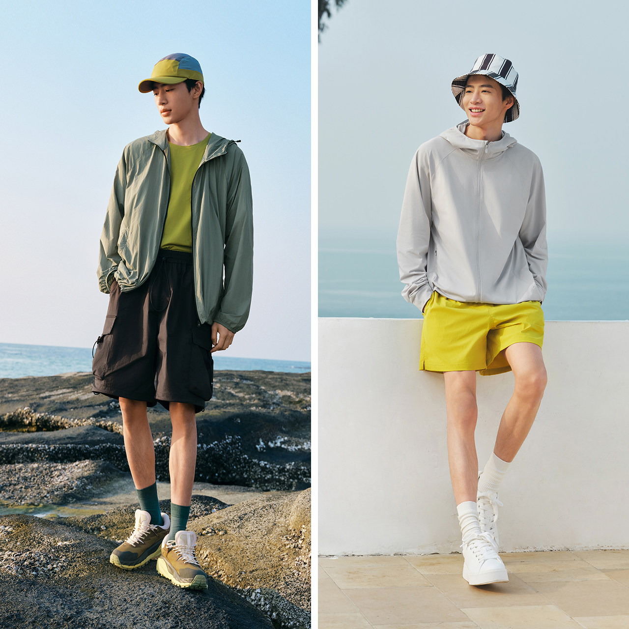 【福袋】森马夹克男防晒服UPF50+连帽外套夏季上衣情侣