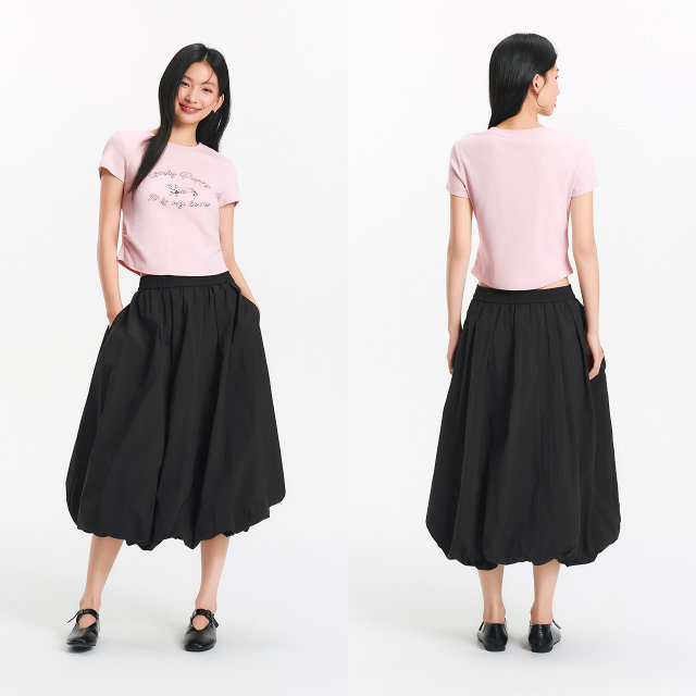 Semir sun protection cool textured flower bud skirt women