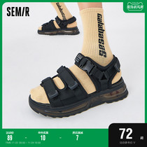 Semir sandals mens models 2023 new shoes mens summer sports wind leisure 100 hitch comfortable and thick bottom outside wearing sandals