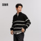Senrou | Men's winter sweater with wool knitted sweater for old Qian style zipper half-palm sweater for couples