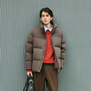 【森马】防泼水保暖立领羽绒服