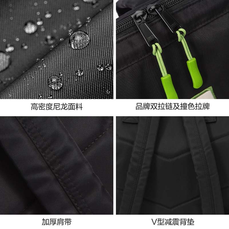 森马双肩包女罗小黑小众初中生笔记本背包男生电脑包大学生书包女