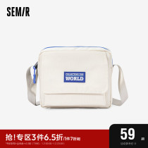 Senma Slanted Satchel Men 2023 Chauder casual bag Fashion Single Shoulder Bag Lovers Light Satchel Womens Bag