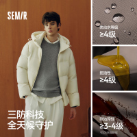 【森马】三防加厚抗静电连帽羽绒服