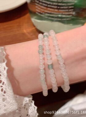 新中式国风手串仙女复古天然石简约学生百搭少女小众甜美清新手饰