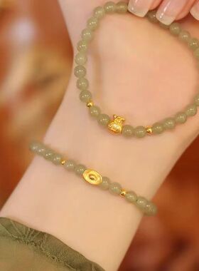 金元宝轻奢国潮金元宝串珠手链女新中式宫廷风手串清新百搭手饰