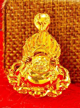 仿24K黄金火焰佛牌沙金龙吊坠