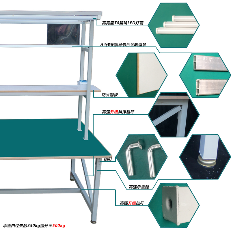 防静电工作台工厂流水线无尘生产车间维修操作台重型钳工检验台桌