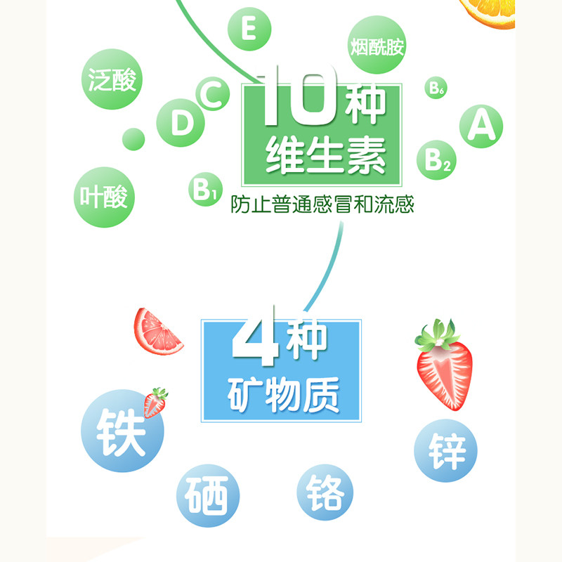 善存多种青少年型60片学生矿物质 福玖保健品维生素/复合维生素