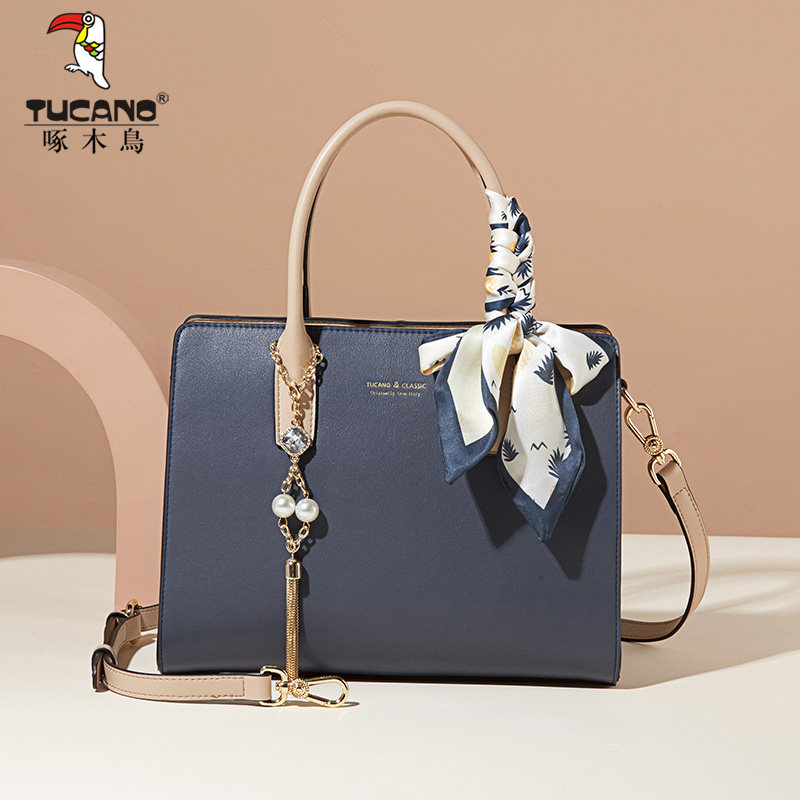 啄木鸟女2023新款高级感真皮包包 啄木鸟女士包袋