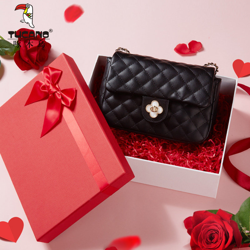 啄木鸟女2023新款高级感真皮包包 啄木鸟女士包袋