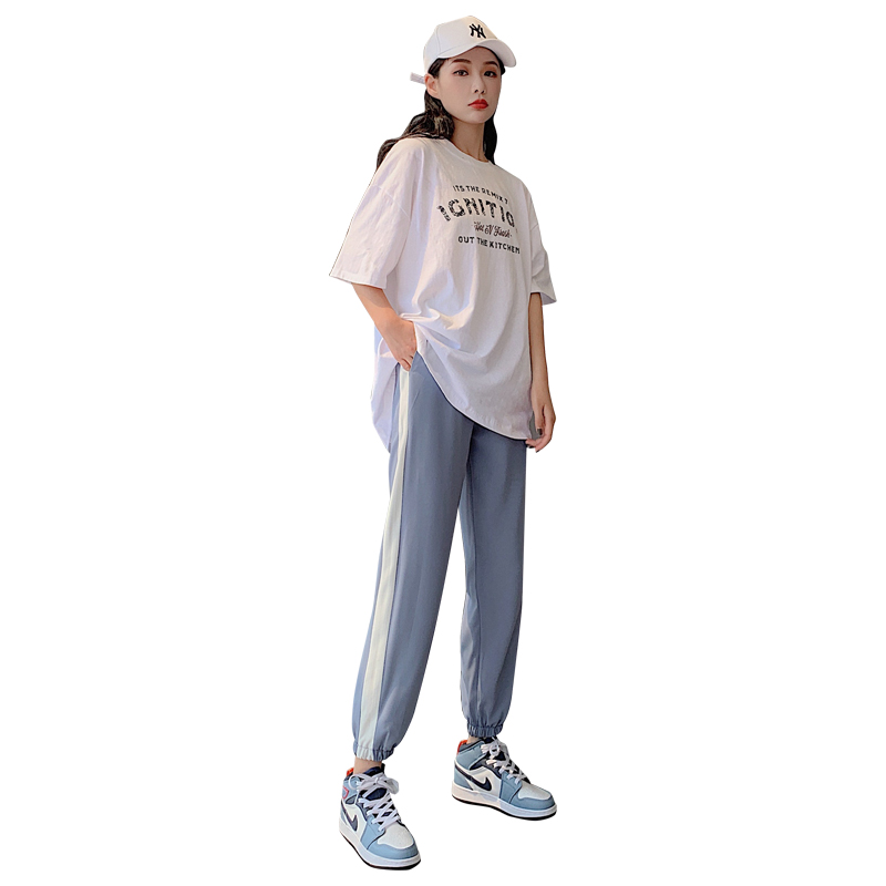 冰丝子女宽松夏季2020新款运动裤 优乐叮休闲裤