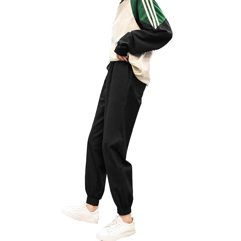 束脚工装裤宽松秋冬季2020潮女裤子 优乐叮休闲裤