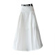 Long high waist slim and versatile A-line long skirt