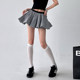 Contrast plaid age-reducing puffy skirt for women summer 2025 new style temperament high waist splicing A-line bud skirt