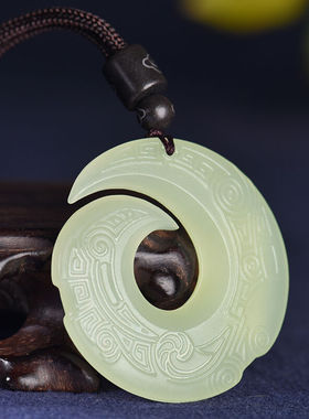 云水谣和田玉时来运转吊坠玉坠男平安扣女士项链挂件玉佩玉器玉石