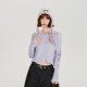 Girlyhalo American retro ອອກແບບ lapel knitted cardigan ສໍາລັບແມ່ຍິງດູໃບໄມ້ລົ່ນໃຫມ່ສັ້ນຫວານເຢັນເທິງ