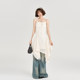 Girlyhalo American lace suspender skirt ແມ່ຍິງ summer ໃຫມ່ສະຫມໍ່າສະເຫມີ skirt ການອອກແບບ dress niche