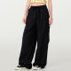 Girlyhalo American retro workwear pants casual for women summer new elastic waist loose wide leg slim paratrooper pants