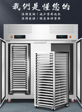 奥立斯插盘冰柜风冷无霜深冷速度机-45℃冷冻慕斯面团水饺包子油