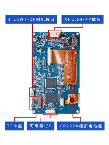 X5系列4.3寸工业显示屏淘晶驰串口屏800*480 IPS电阻/电容触摸屏 - 图0