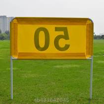 TTYGJ Golf distance cards Canvas Yard number plates Distance to cloth practice Field Supplies Equipment