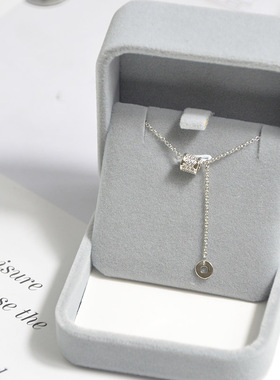 s925纯银小蛮腰项链女小众设计感