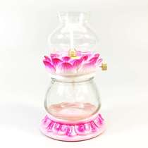 Supplies Buddha Buddha Hall Buddha Hall 8 auspicious oil lamp Buddhist light lotus dimming ghee oil lamp for lamp Buddha lamp