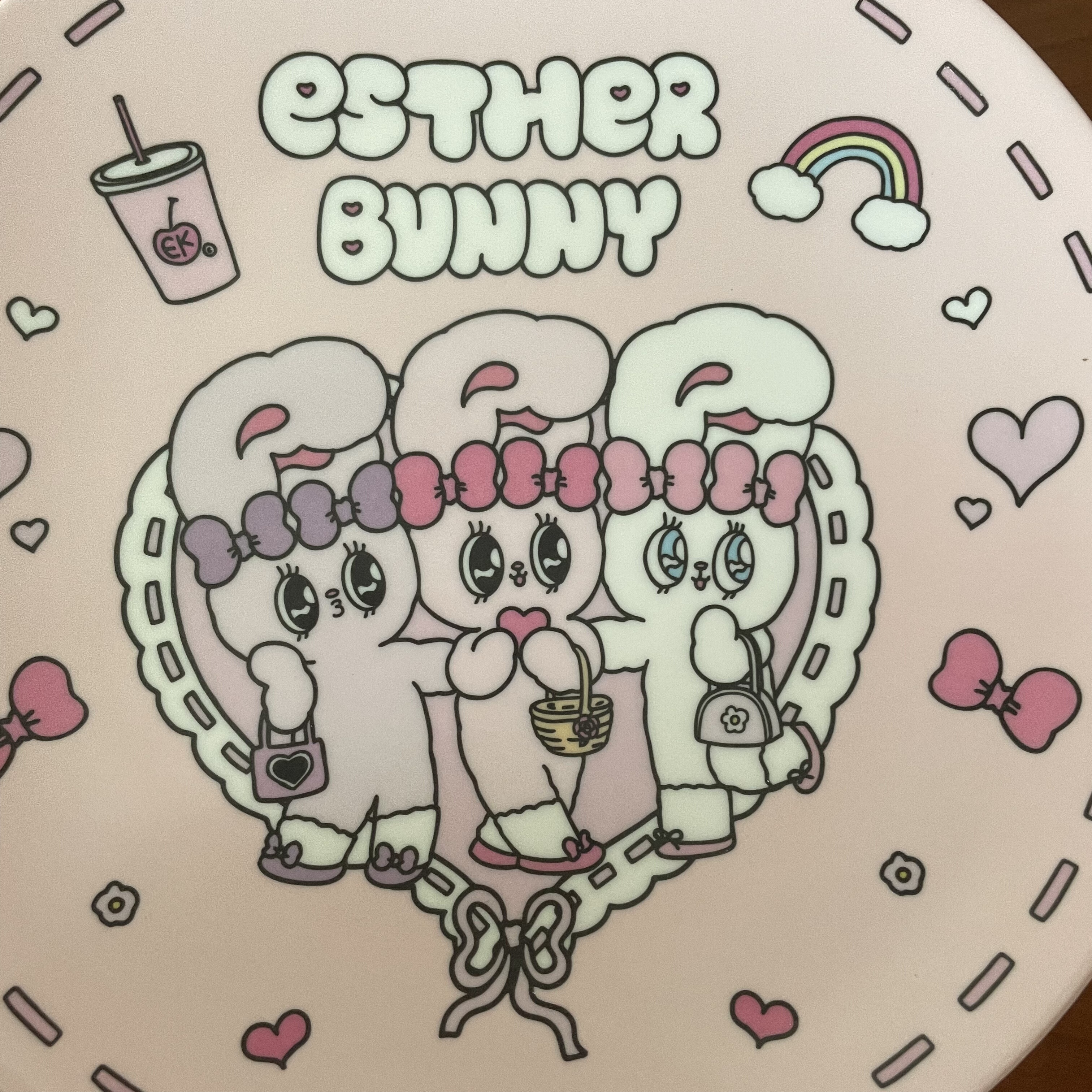 日单艾丝乐小兔 Esther bunny 可爱卡通兔子水果盘早餐盘甜品盘子 - 图2