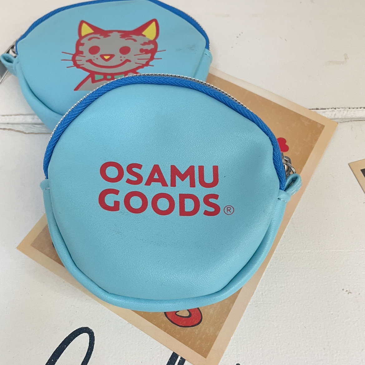 日单原田 OSAMU GOODS可爱小猫咪化妆包零钱包硬币包小包包-图0