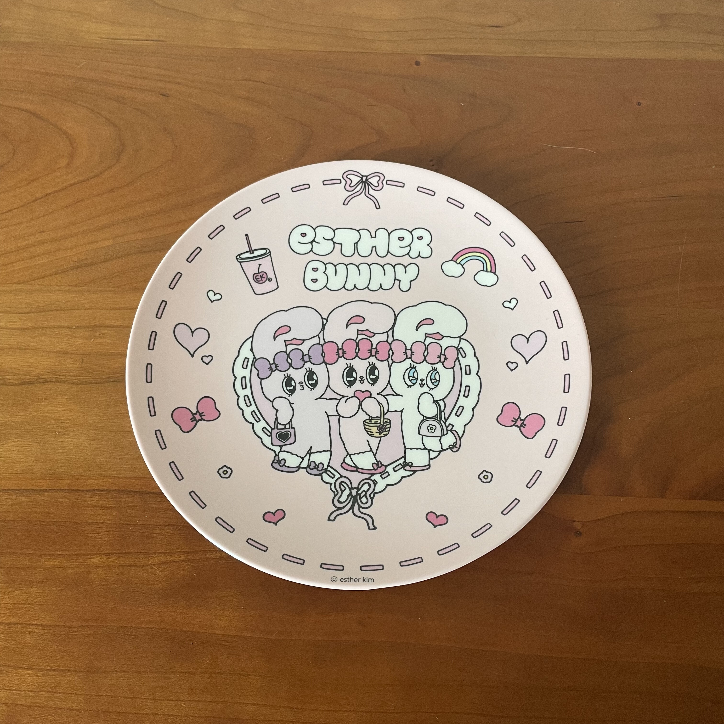 日单艾丝乐小兔 Esther bunny 可爱卡通兔子水果盘早餐盘甜品盘子 - 图0