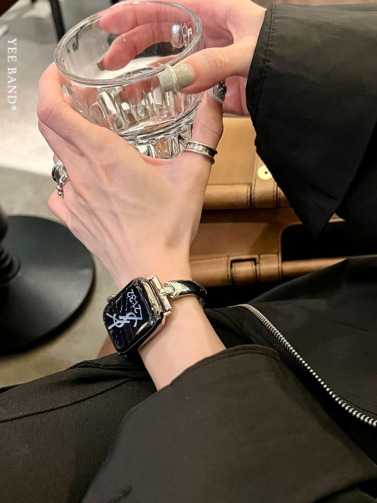 IAMYEE水滴手镯金属表带适用于AppleWatch5678S9S10S11苹果手表带,淘宝优惠券,粉丝福利购,淘宝优惠卷