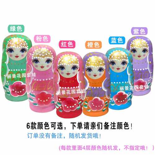 俄罗斯套娃玩具5层新款中国风木质女生可爱儿童益智创意礼品摆件 - 图3