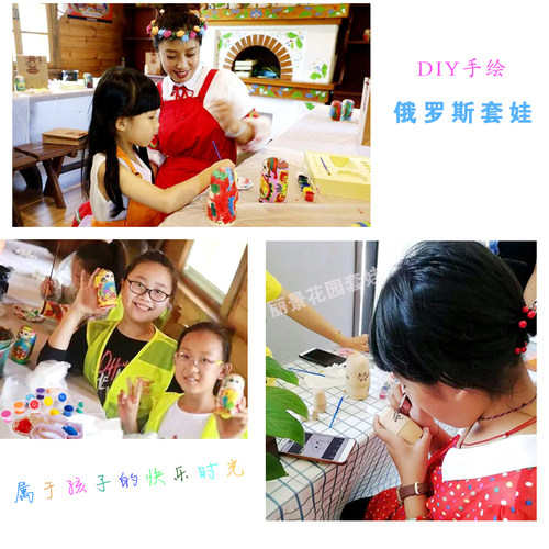 厂家销售5层DIY手绘俄罗斯套娃白坯幼儿园手工课工具创意礼品摆件 - 图1