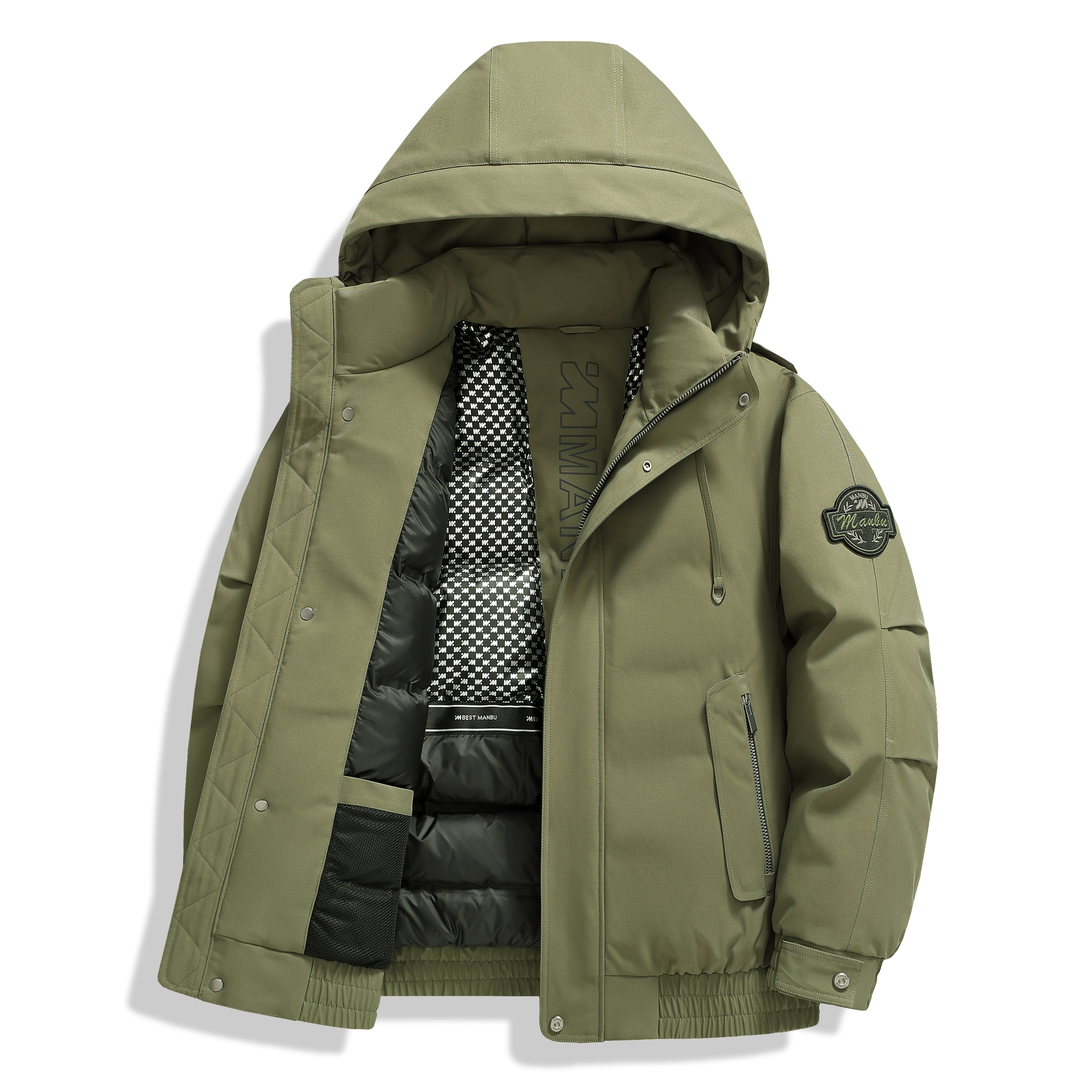 【大美专享】连帽工装羽绒服9585 - 图1