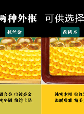 弥勒佛像晶瓷挂画内置动态佛光灯