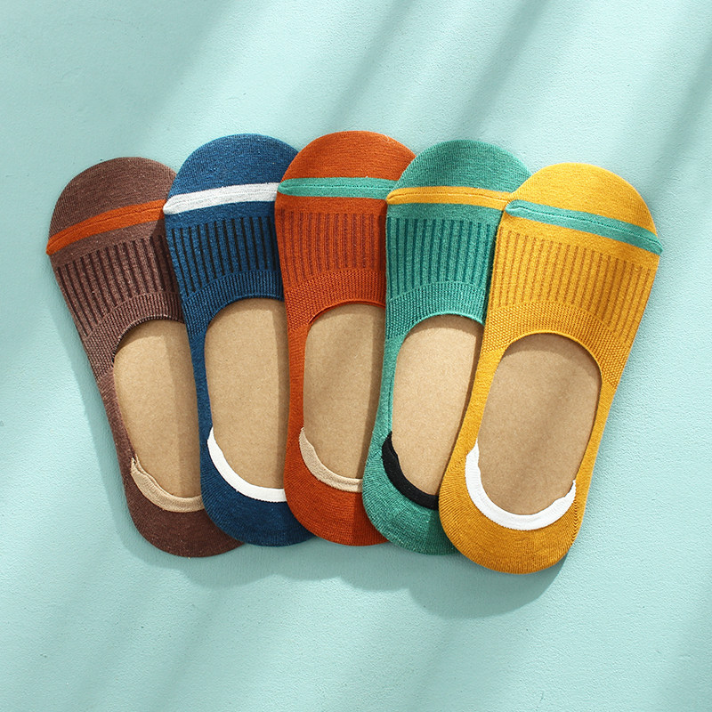 男夏季硅胶防滑透气吸汗低帮隐形袜 布群短袜/打底袜/丝袜/美腿袜