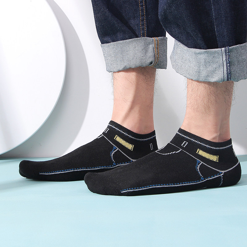 秋冬纯棉短筒低帮浅口个性男短袜 布群短袜/打底袜/丝袜/美腿袜